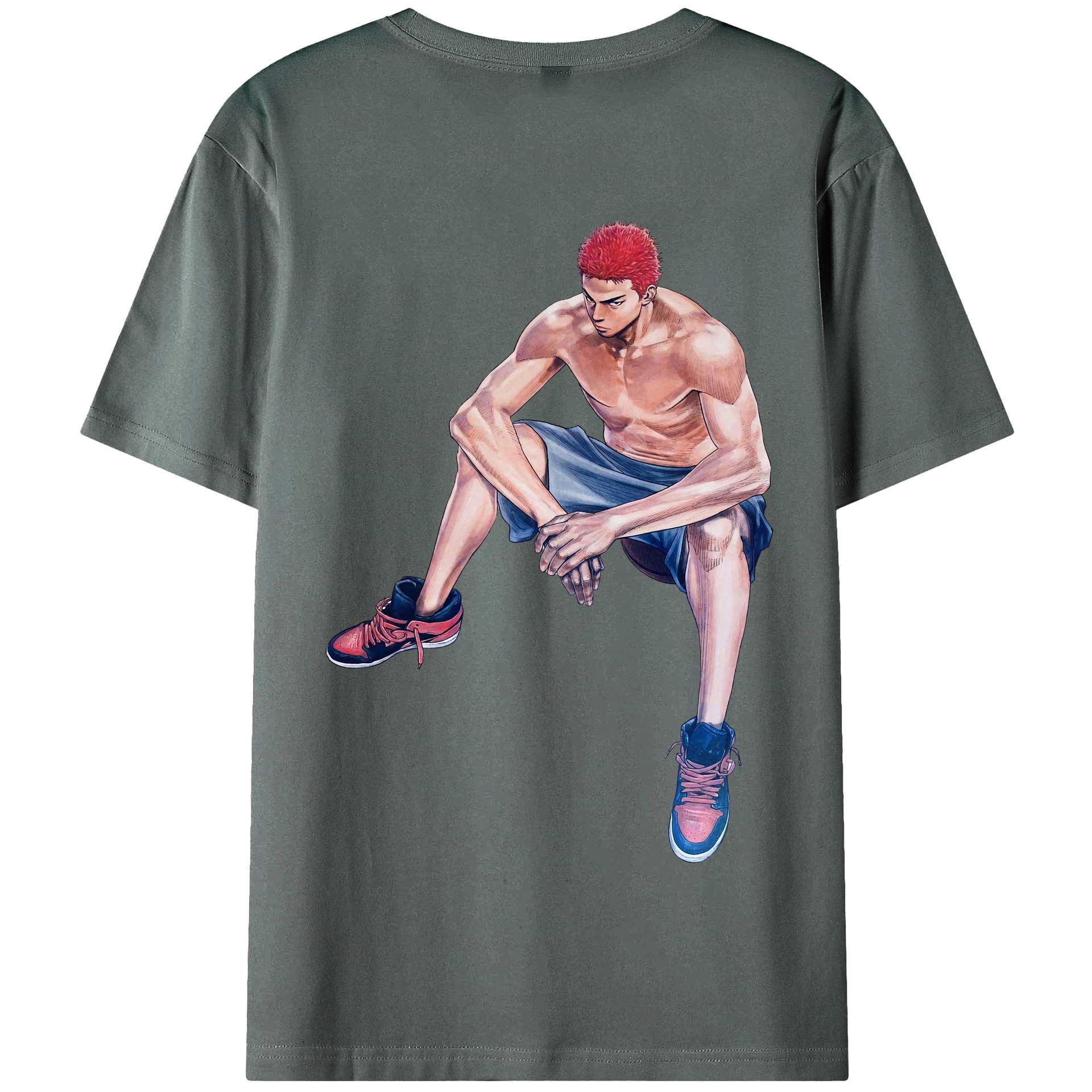 SLAM DUNK／スラムダンク 綿100％半袖Tシャツ（背面プリント）